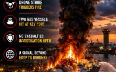 Egypt: Drone strike hits Damietta port.
